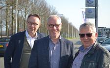 Henk Pals van de BAN, wethouder economische zaken Hans Wijnants en OVG-voorzitter Kees van der Sar