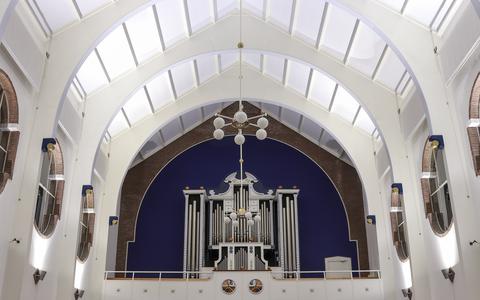 Het orgel in De Hoeksteen.
