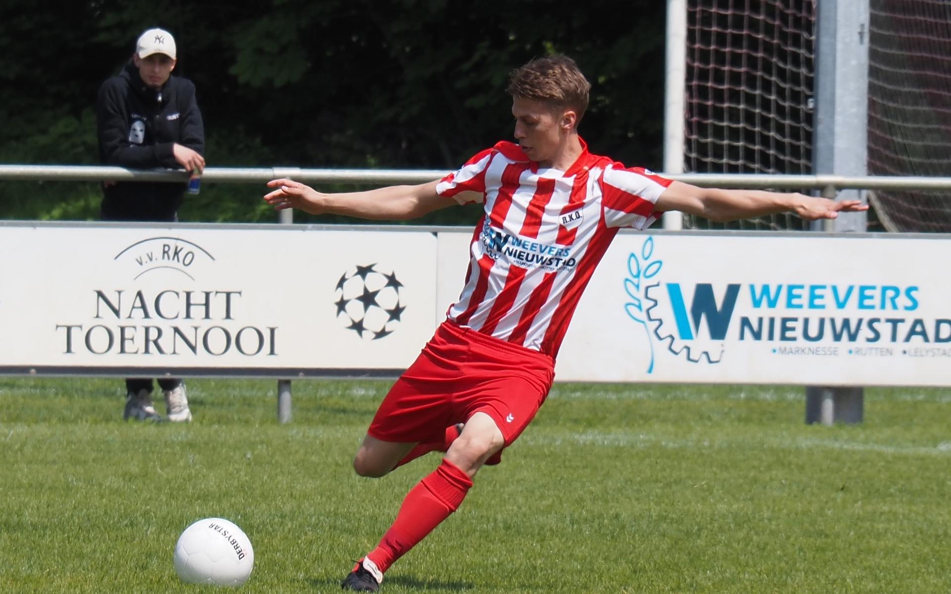 Wessel Scheepers speelde zijn (voorlopig) laatste officiële wedstrijd voor RKO, dat met 1-2 onderuit ging tegen Oranje Zwart.